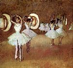 Edgar Degas Canvas Paintings - Dance Rehearsal in theStudio of the Opera